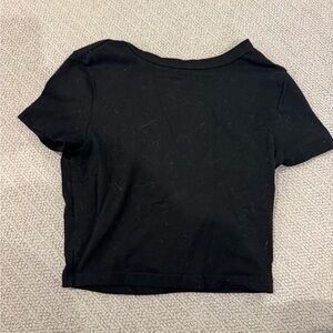 Wild fable black baby tee